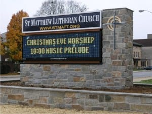 Church sign